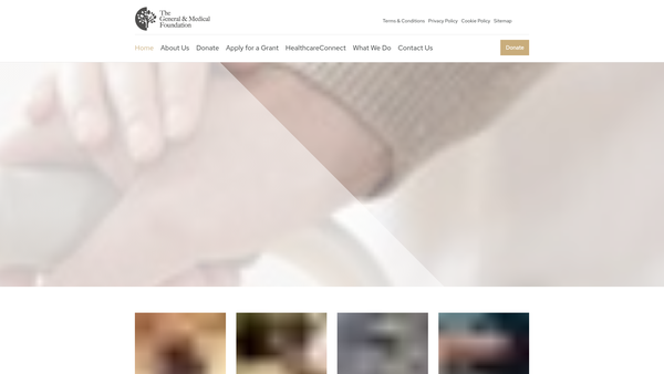 Screenshot of the The General & Medical Foundation website