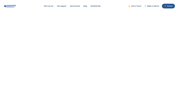Screenshot of the Community Solutions North West Ltd website
