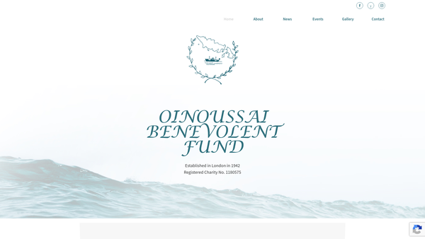 Screenshot of the Oinoussai Benevolent Fund website