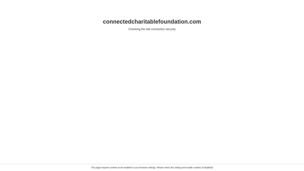 Screenshot of the Connected Charitable Foundation website