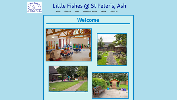Screenshot of the Little Fishes @ St Peter's, Ash website
