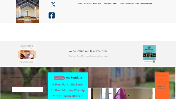 Screenshot of the The Parochial Church Council Of The Ecclesiastical Parish Of Holy Trinity, (Without The Walls) , Blacon website