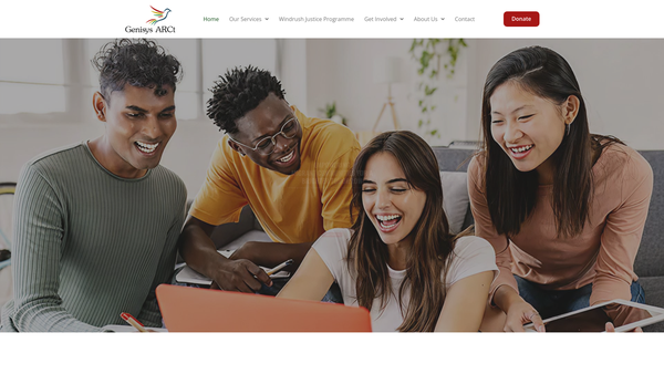 Screenshot of the Genisys Arct website