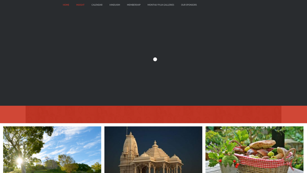 Screenshot of the Aylesbury Hindu Temple Trust website