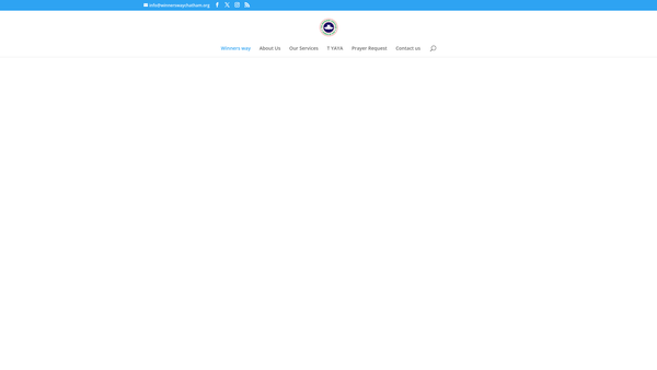 Screenshot of the Rccg Winners Way Chatham website
