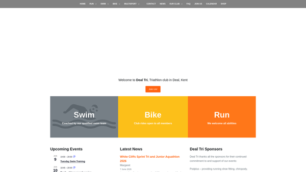 Screenshot of the Deal Tri website