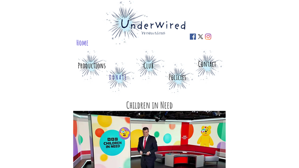 Screenshot of the Underwired website