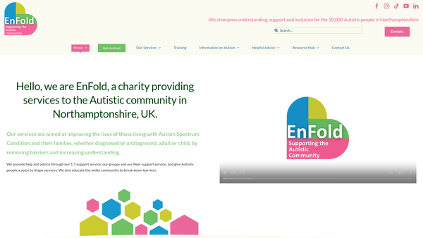 Screenshot of the En-Fold website