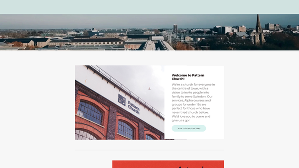 Screenshot of the Swindon Ccrc Trust website