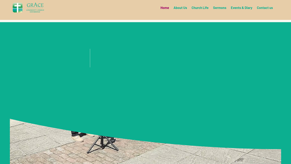 Screenshot of the Grace Community Church, Edenbridge website