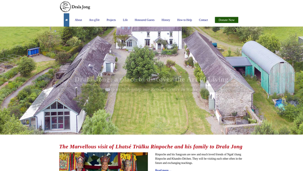Screenshot of the Sang-Ngak-Cho-Dzong website