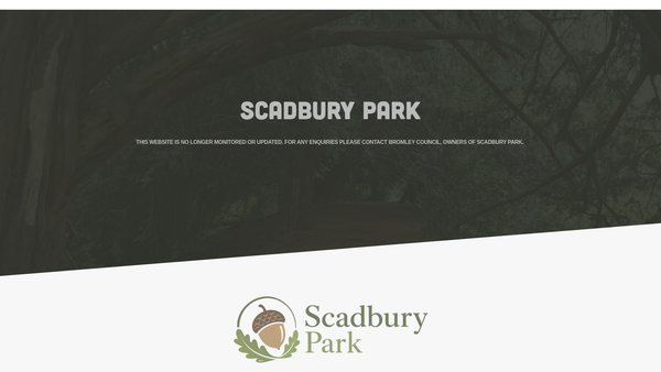 Screenshot of the The Friends Of Scadbury Park website