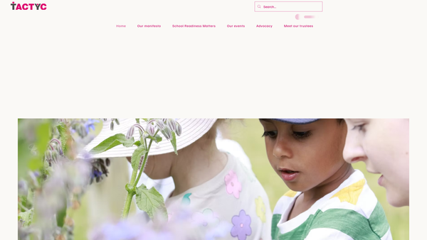 Screenshot of the TACTYC: Together and Committed for Young Children website