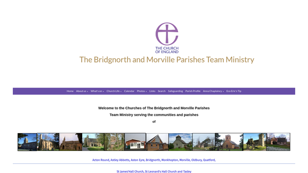 Screenshot of the The Parochial Church Council Of The Ecclesiastical Parish Of St. Mary Magdalene With St. Leonard, Bridgnorth website