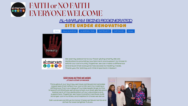 Screenshot of the Al-Maryam website