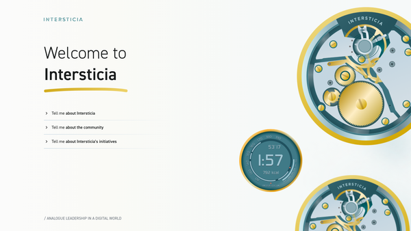 Screenshot of the Intersticia UK website