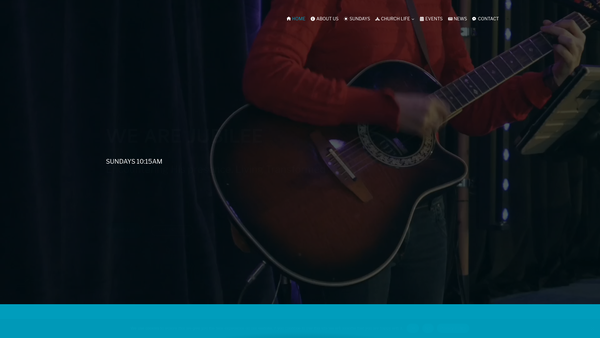 Screenshot of the Jubilee Church (Acm) website