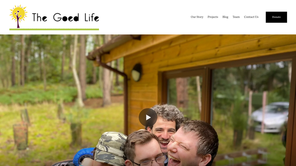 Screenshot of the The Goed Life Limited website