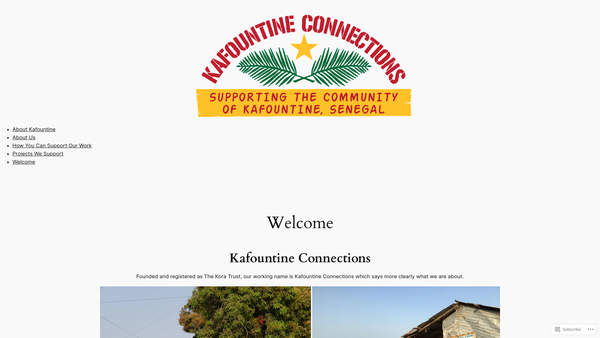 Screenshot of the The Kora Trust website