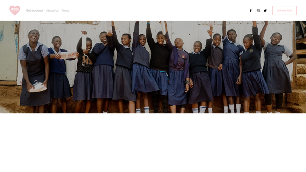 Screenshot of the Loving Humanity website