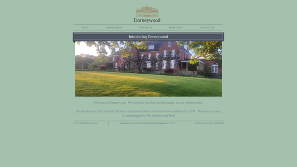 Screenshot of the The Dorneywood Trust website