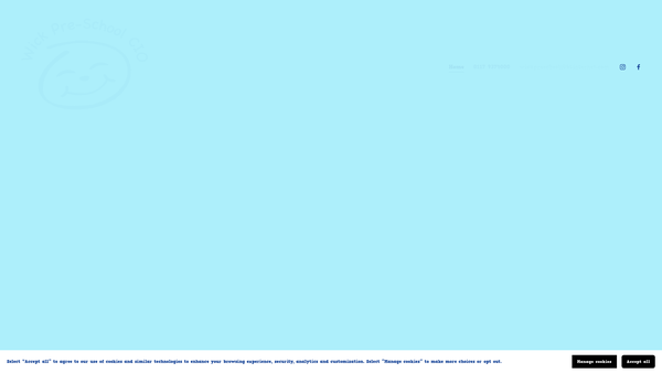 Screenshot of the Wick Pre-School CIO website