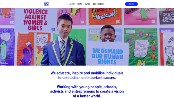 Screenshot of the Robert F. Kennedy Human Rights UK Limited website