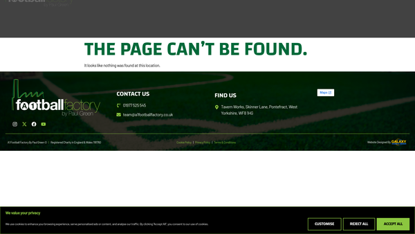 Screenshot of the Yorkshire Health And Sport Limited website