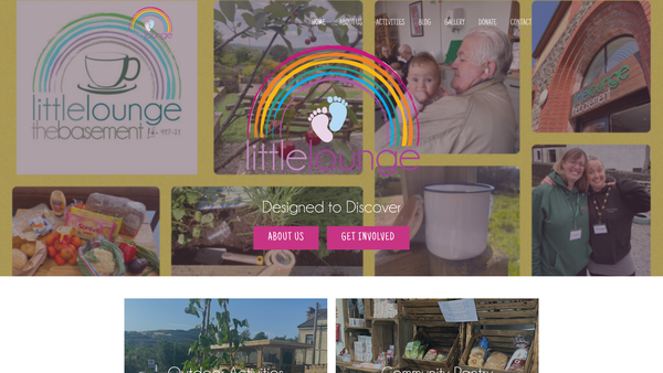 Screenshot of the Little Lounge website