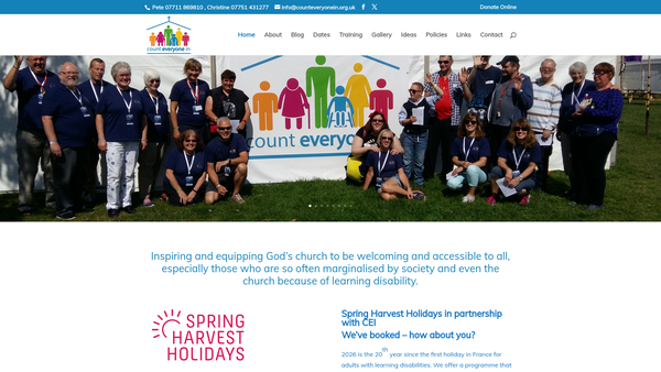 Screenshot of the Count Everyone In website