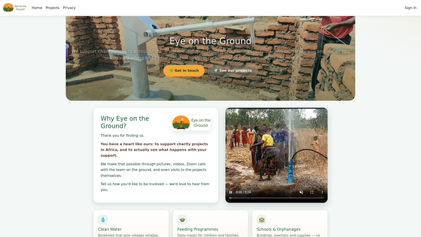 Screenshot of the The Sachs Foundation website