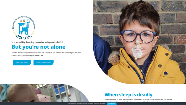 Screenshot of the Cchs UK website