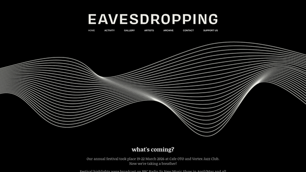 Screenshot of the Eavesdropping CIO website
