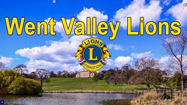 Screenshot of the Doncaster Went Valley Lions Club (CIO) website