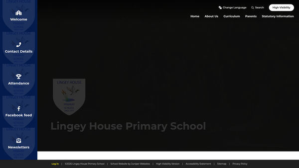 Screenshot of the Friends Of Lingey House website