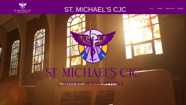 Screenshot of the St Michael's Cjc website