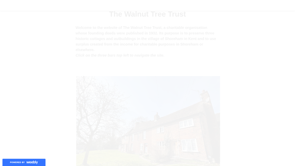 Screenshot of the The Walnut Tree Trust website