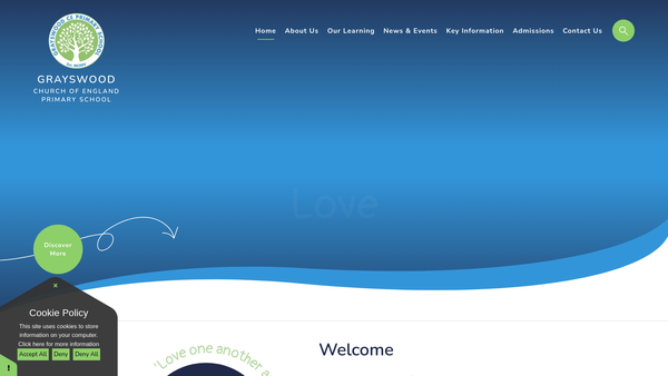 Screenshot of the Friends Of Grayswood School website