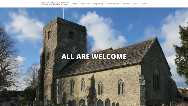 Screenshot of the The Parochial Church Council Of The Ecclesiastical Parish Of St John The Baptist, Kirdford website