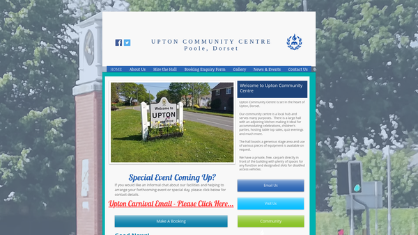 Screenshot of the Lytchett Minster & Upton Beacon Community Association website