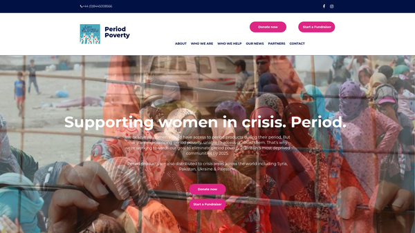 Screenshot of the The Gift Wellness Foundation website