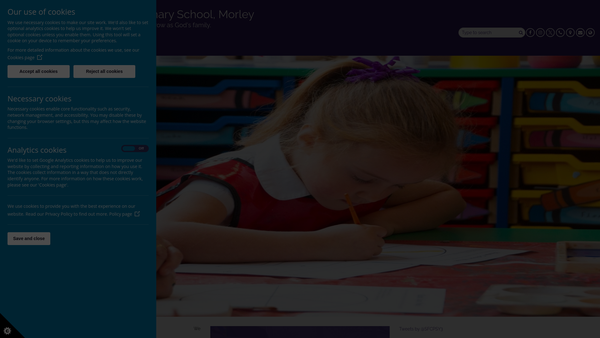 Screenshot of the Friends Of St Francis Catholic Primary School Morley website