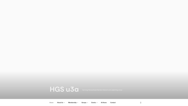 Screenshot of the Hgs U3A website