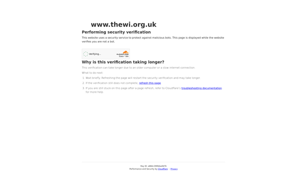 Screenshot of the The Stoborough Women's Institute website