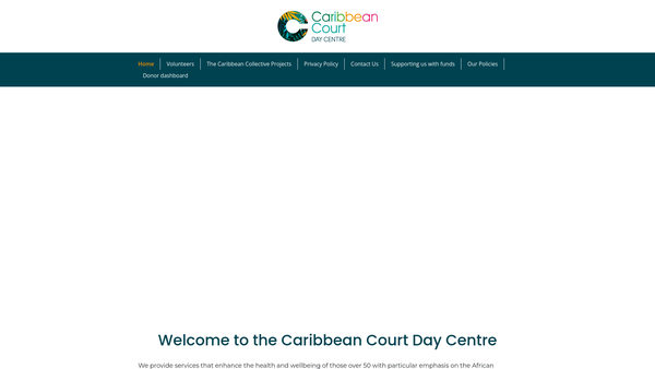 Screenshot of the The Caribbean Collective website