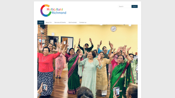 Screenshot of the Multicultural Richmond website