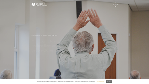 Screenshot of the Emmanuel Church Droitwich website