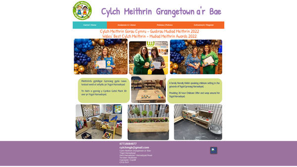Screenshot of the Cylch Cyfansawdd Grangetown A'r Bae website