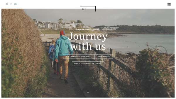Screenshot of the New Street Church CIO website