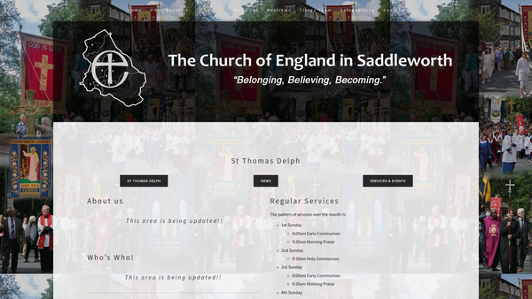 Screenshot of the The Parochial Church Council Of The Ecclesiastical Parish Of Friarmere, St Thomas website